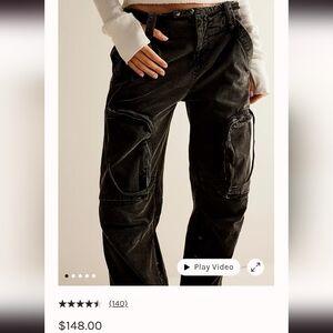 FREE PEOPLE can't compare slouch cargo pants ( new without tags)